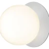 LIILA 1 LARGE VÆGLAMPE IP44 LYS SØLV/OPAL