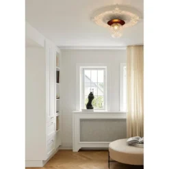 LIILA 1 LARGE VÆGLAMPE IP44 MØRK BRONZE/KLAR
