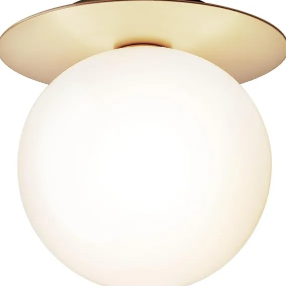 LIILA 1 LARGE VÆGLAMPE IP44 NORDISK GULD/OPAL