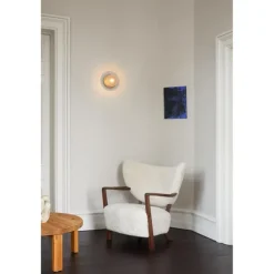 LIILA 1 MEDIUM VÆGLAMPE IP44 MØRK BRONZE/KLAR