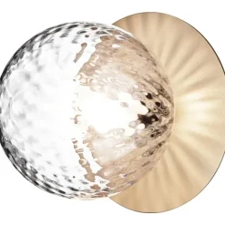 LIILA 1 MEDIUM VÆGLAMPE IP44 NORDISK GULD/KLAR