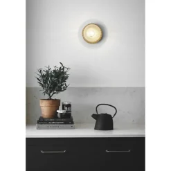 LIILA 1 MEDIUM VÆGLAMPE IP44 NORDISK GULD/KLAR