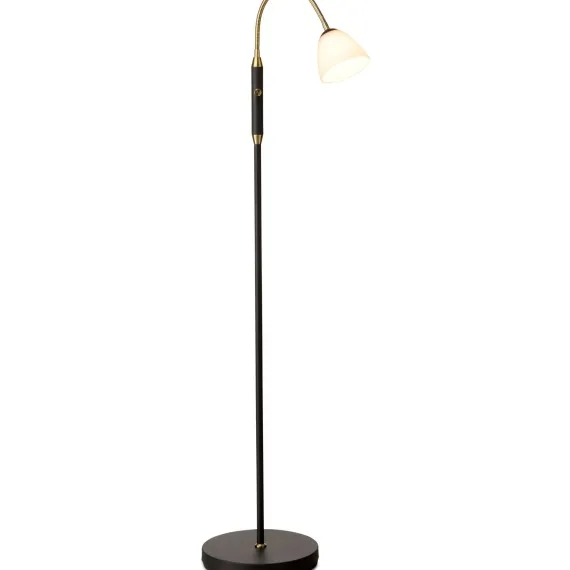 LUCID LED GULVLAMPE 1 ARM OPAL ANTIQUE