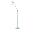 Luxy F1 Gulvlampe - Aluminium med blank hvid skærm | Rotaliana