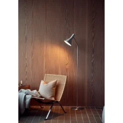 LYSS GULVLAMPE BØRSTET ALUMINIUM