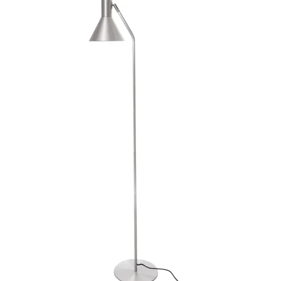 LYSS GULVLAMPE BØRSTET ALUMINIUM