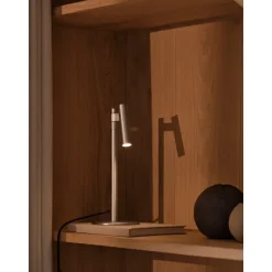 MAKOTO G9 SATIN KROM BORDLAMPE