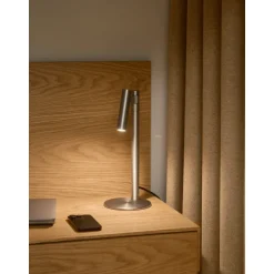 MAKOTO G9 SATIN KROM BORDLAMPE