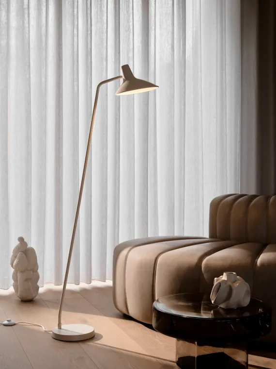 MAKOTO G9 SATIN KROM BORDLAMPE