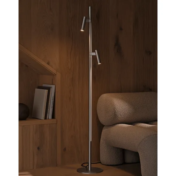 MAKOTO G9 SATIN KROM GULVLAMPE