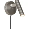 MAKOTO G9 SATIN KROM VÆGLAMPE