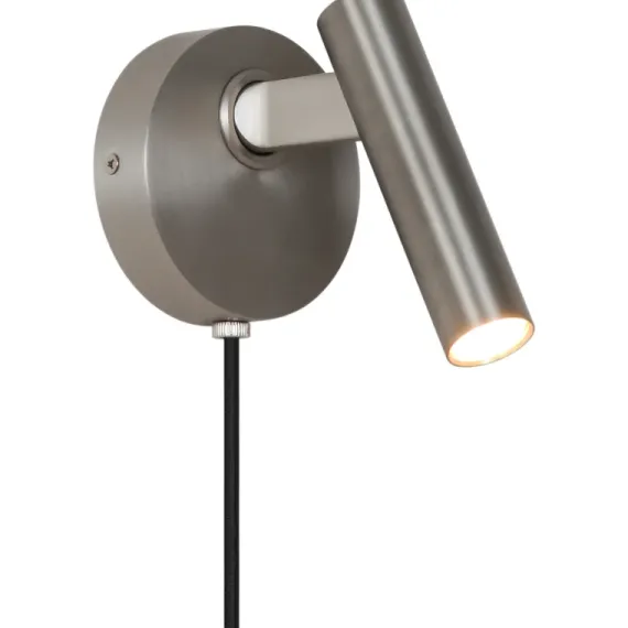 MAKOTO G9 SATIN KROM VÆGLAMPE