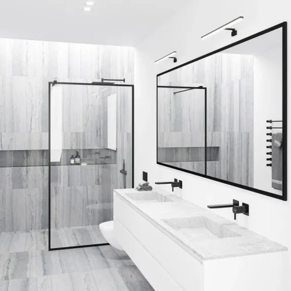MARLEE VÆGLAMPE K3000 SORT IP44 - Nordlux