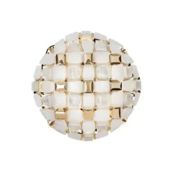 Mida Plafond Ø67 Hvid/guld - Loftlampe
