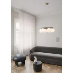 MIIRA 6 CIRKULÆR PENDEL MESSING/OPAL