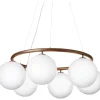 MIIRA 6 CIRKULÆR PENDEL MØRK BRONZE/OPAL
