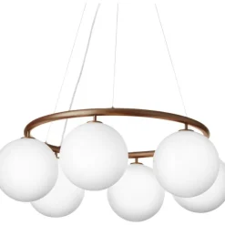 MIIRA 6 CIRKULÆR PENDEL MØRK BRONZE/OPAL