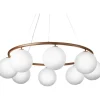 MIIRA 8 CIRKULÆR PENDEL MØRK BRONZE/OPAL