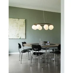 MIIRA 8 CIRKULÆR PENDEL MØRK BRONZE/OPAL