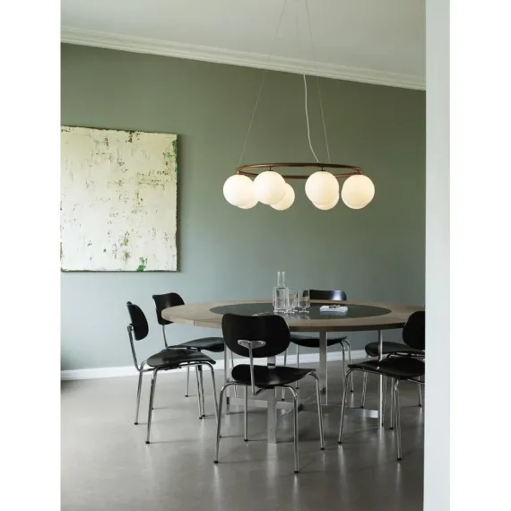MIIRA 8 CIRKULÆR PENDEL MØRK BRONZE/OPAL