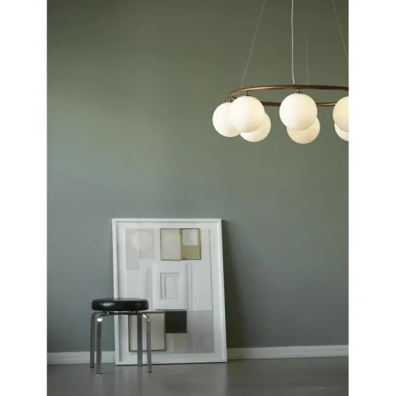 MIIRA 8 CIRKULÆR PENDEL MØRK BRONZE/OPAL