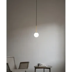 MIIRA 1 PENDEL MESSING/OPAL