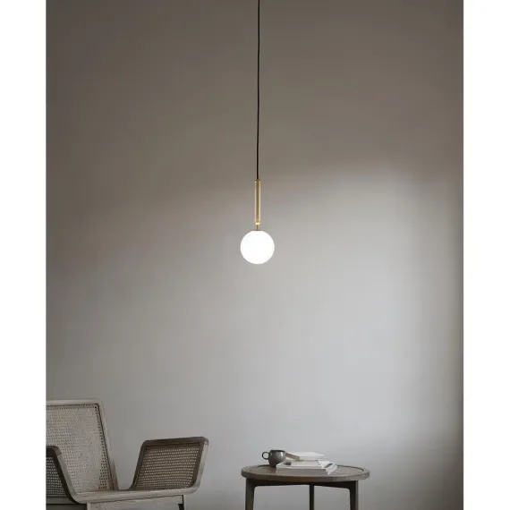 MIIRA 1 PENDEL MESSING/OPAL