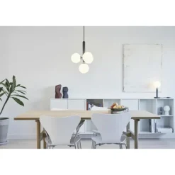 MIIRA 4 PENDEL STENGRÅ/OPAL