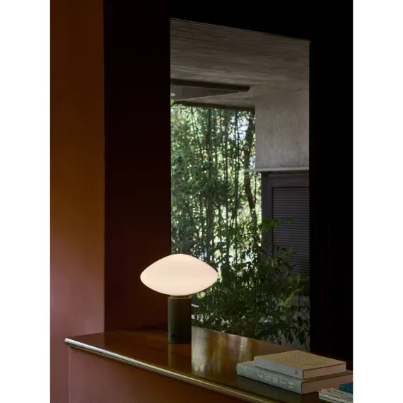 MIST AP17 - BORDLAMPE - GLAS GRIGIO CALDO BASE