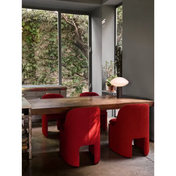 MIST AP17 - BORDLAMPE - GLAS GRIGIO CALDO BASE
