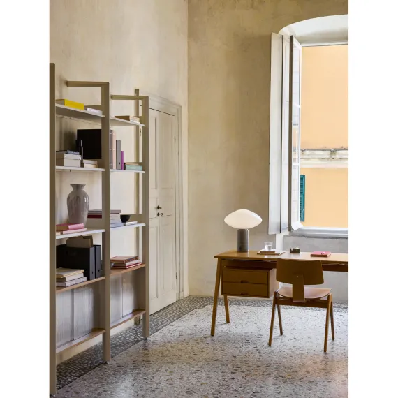 MIST AP17 - BORDLAMPE - GLAS GRIGIO CALDO BASE