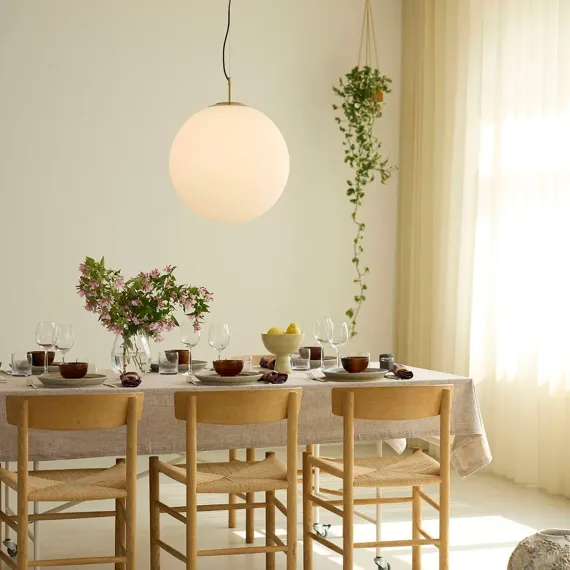 NORA CAFE PENDEL Ø50 OPAL/MESSING
