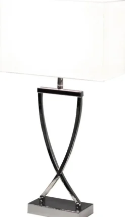 OMEGA BORDLAMPE KROM/HVID H52