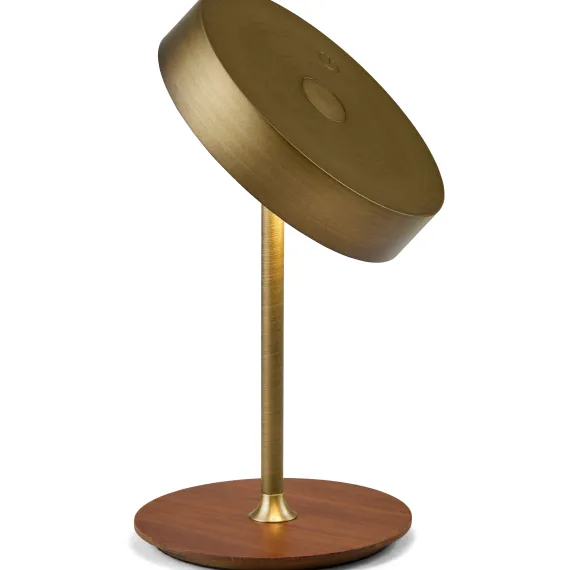 ON THE MOVE BORDLAMPE ANTIK MESSING PORTABLE
