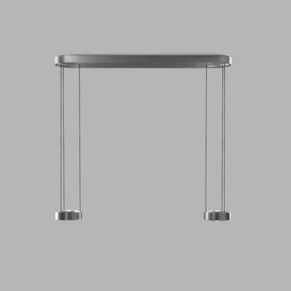 Orbit Langbordspendel 2 Ø15 Titanium LED