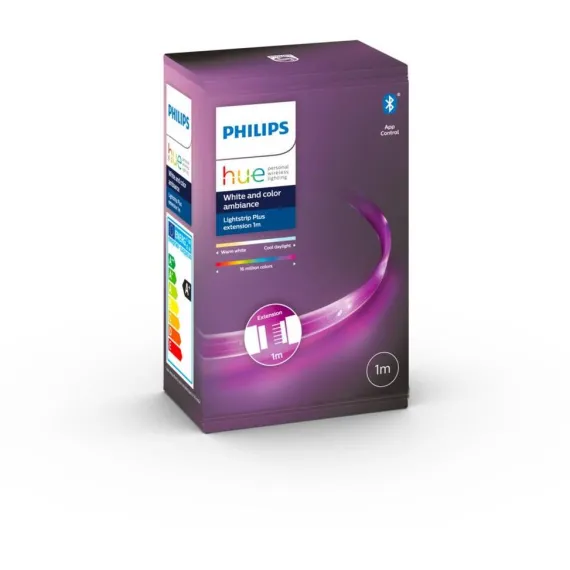 Philips Hue Lightstrip Plus - 1 m Forlænger for Smarte Lysopsætninger