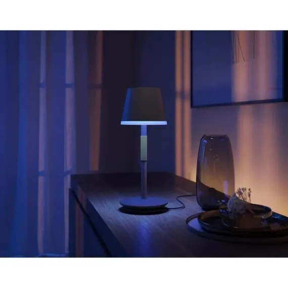 PHILIPS HUE PORTABLE SORT BORDLAMPE 929003128501