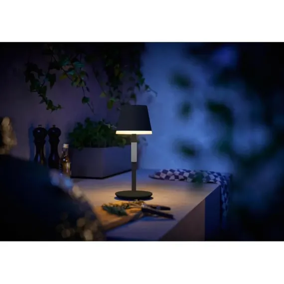 PHILIPS HUE PORTABLE SORT BORDLAMPE 929003128501