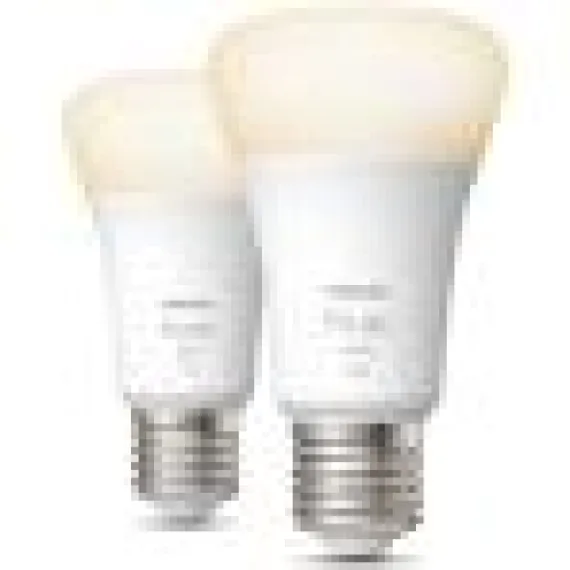 Philips Hue White - 2 stk. E27 Smart LED-pærer i Soft White