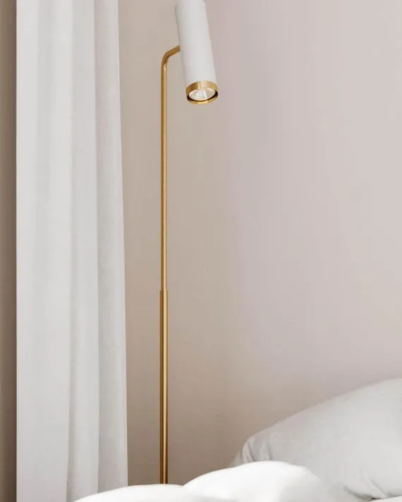 PULS GULVLAMPE MAT HVID GU10