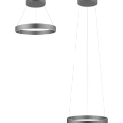 PURE E-CLIPSE PENDEL MED MOTOR HEJS MØRKEGRÅ LED