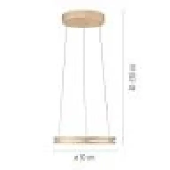 Pure E-Loop Pendel med Motor Hejs Ø60 - Mat Messing LED