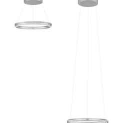 PURE E-LOOP PENDEL MED MOTOR HEJS BØRSTET ALUMINIUM LED