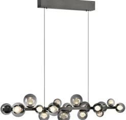 PURE E-POPUP LANGBORDSPENDEL 115 CM GLAS MØRKEGRÅ