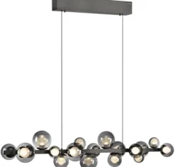 PURE E-POPUP LANGBORDSPENDEL 115 CM GLAS MØRKEGRÅ