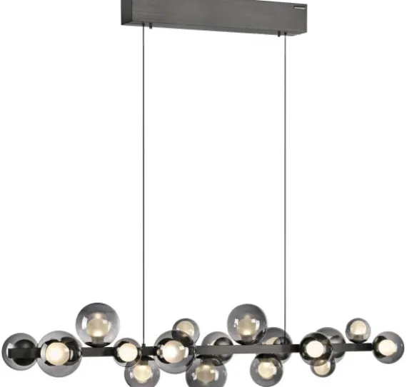 PURE E-POPUP LANGBORDSPENDEL 115 CM GLAS MØRKEGRÅ