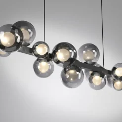 PURE E-POPUP LANGBORDSPENDEL 115 CM GLAS MØRKEGRÅ
