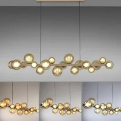 PURE E-POPUP LANGBORDSPENDEL 115 CM GLAS CHAMPAGNE