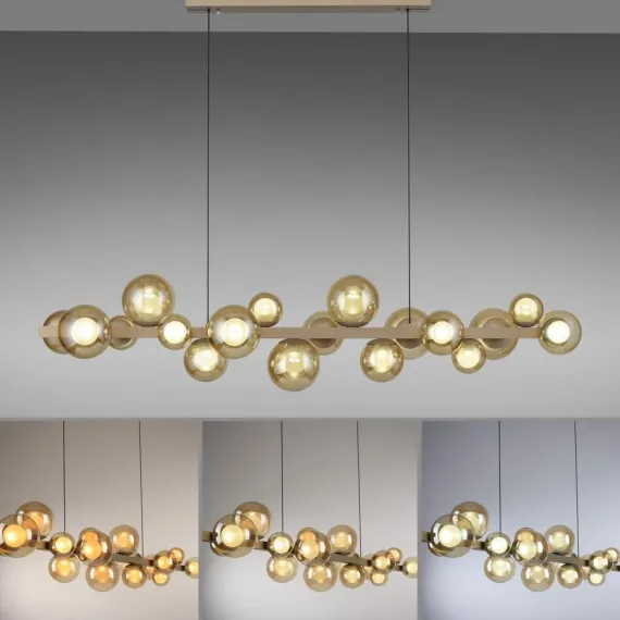 PURE E-POPUP LANGBORDSPENDEL 115 CM GLAS CHAMPAGNE