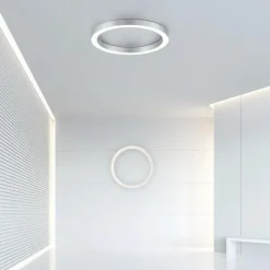 PURE-LINES LOFTSLAMPE LED BØRSTET ALU MED FJERNBETJENING